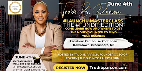 The #LaunchU Masterclass | The #FundIt Edition tickets