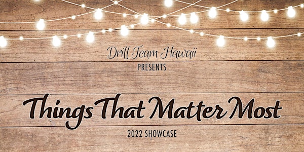 "Things That Matter Most" (ONLINE REPLAY OF 3 SHOWS + DONATION + DVD ORDER)