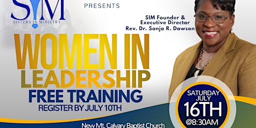 SIM Women In Leadership Training  - July 16,  2022 /  Free Event!