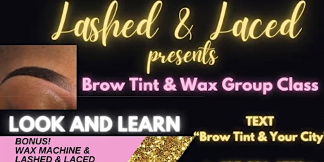 Brow Boss  Brow Tint  & Wax Training Class Look & Learn Group-DMV MARYLAND