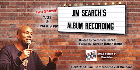 Jim Search's Album Recording 7 PM Show tickets
