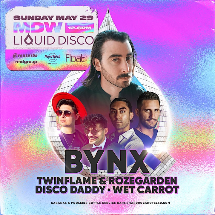 Comp  Entry•MMD Sunday•Sounds By Bynx @ Hard Rock Pool Party • Sun May 29 image
