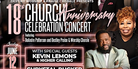 Destiny Worship & Praise Chorale Presents Church 18th Anniversary Concert tickets