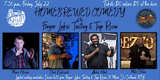 Homebrewed Comedy at the Finger Lakes Tasting and Tap Room