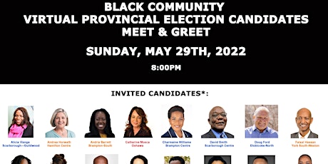 Black Community - Provincial Election Candidates Meet & Greet tickets