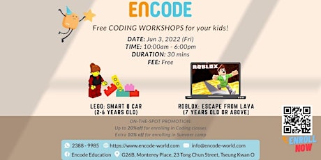 Free Roblox / Lego Wedo workshop (30min) primary image