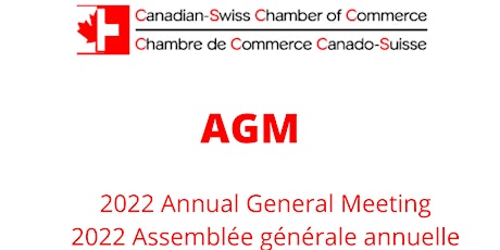 2022 Assemblée Générale Annuelle - Annual General Meeting billets