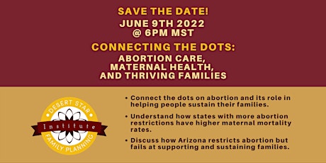 Connecting The Dots: Abortion Care, Maternal Health, and Thriving Families tickets
