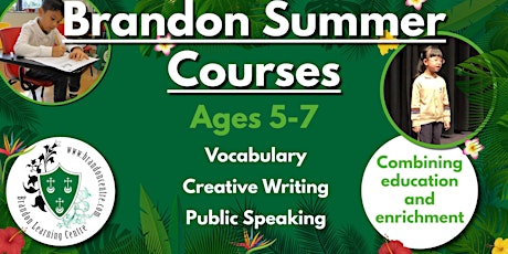 BRANDON SUMMER COURSES - AGE 5-7 primary image