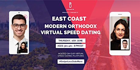 Isodate Presents: East Coast Modern Orthodox Jewish Virtual Speed Dating tickets
