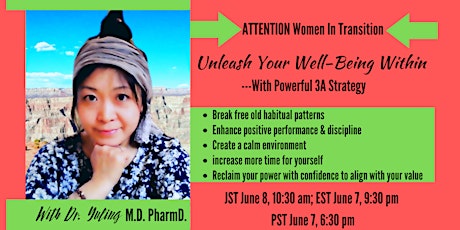 Unleash Your Well-Being Within  ---  With Powerful 3A Strategy tickets