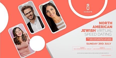 Isodate's North American Jewish Virtual Speed Dating tickets
