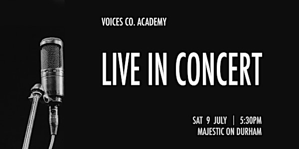 Voices Co. Live In Concert 2022  (5:30pm Show)