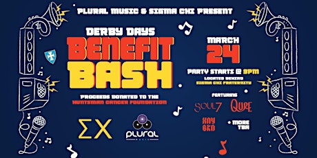 Plural Music & Sigma Chi Fraternity present Derby Days Benefit Bash 2017 primary image