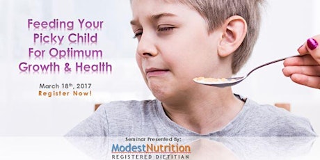 Feeding Your Picky Child For Optimum Growth & Health primary image
