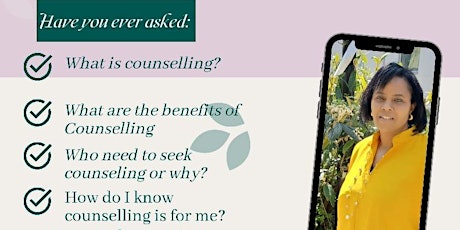 Let's Talk Therapy : Join us for free 1:5hr introduction to counselling tickets