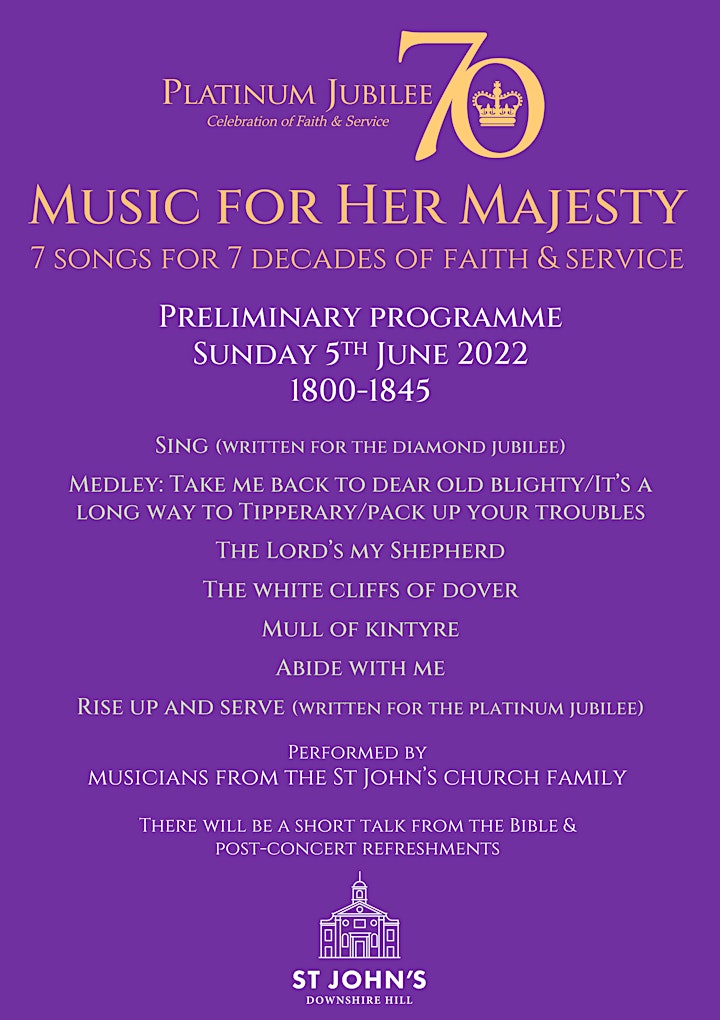 HM the Queen's Platinum Jubilee Sunday celebration: Music for Her Majesty image
