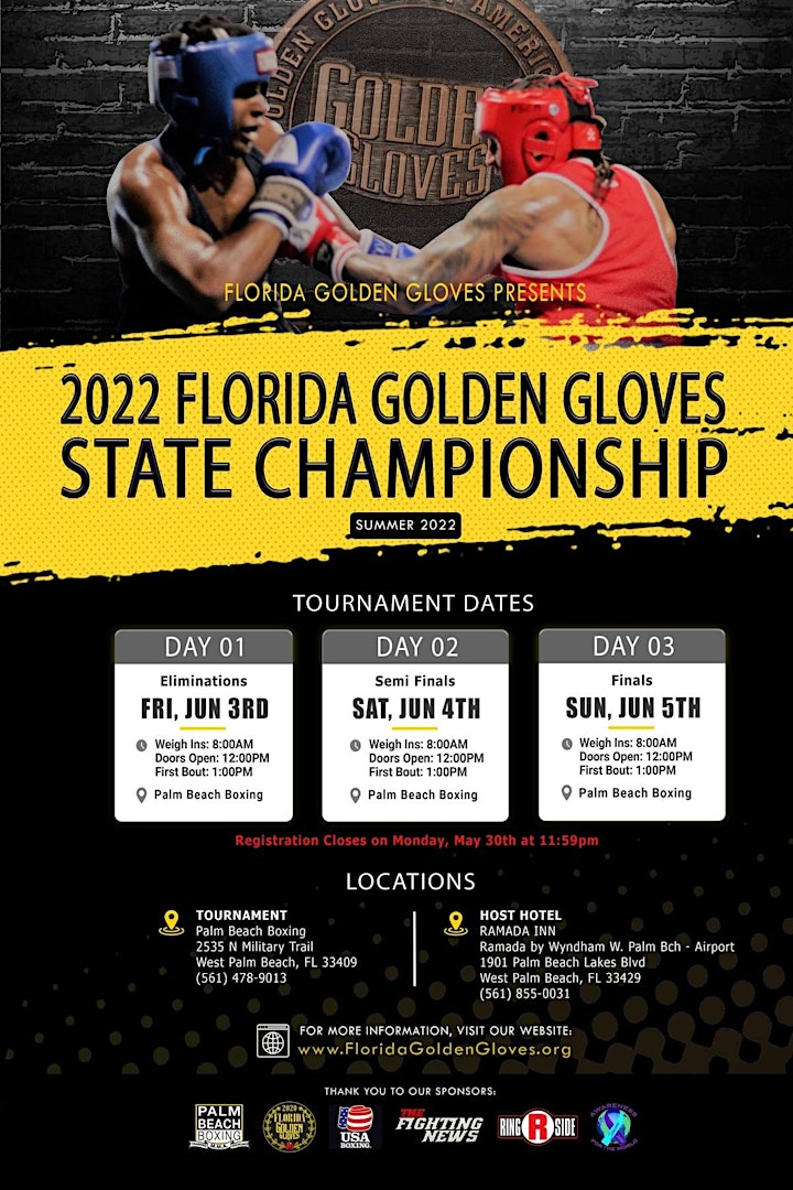2022 Florida Golden Gloves State Championship image