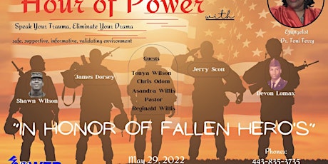 Behind The Mask - Hour of Power Radio Show "In Honor of Fallen Heroes" tickets