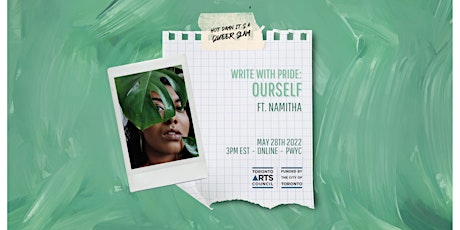 Write With Pride: Poetry Workshop ft. Namitha
