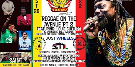 Welcome to our 2nd Annual "Reggae On The Avenue" tickets