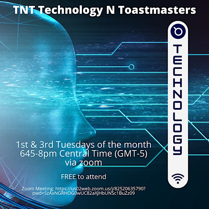 TNT - Technology N Toastmasters Club Meeting image