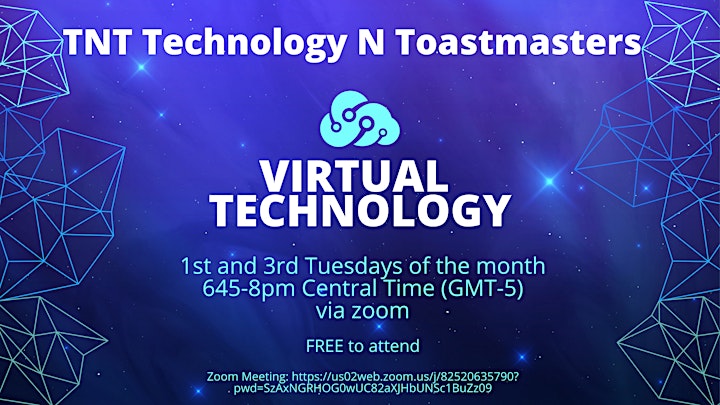 TNT - Technology N Toastmasters Club Meeting image