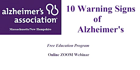 10 Warning Signs of Alzheimer's Disease tickets