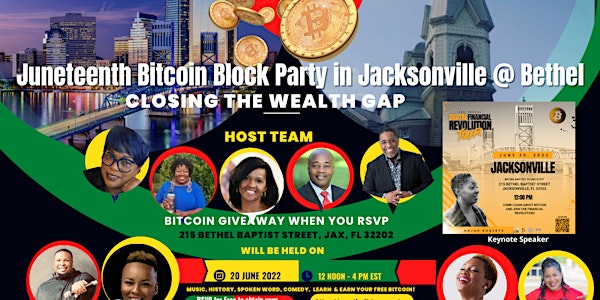 Juneteenth Bitcoin Block Party in Jacksonville at Bethel Baptist Church