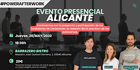 #PowerAfterWork - Presencial Alicante entradas