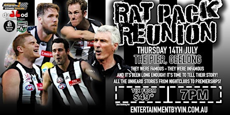 Rat Pack  Reunion plus Mick Malthouse LIVE at The Pier, Geelong! tickets