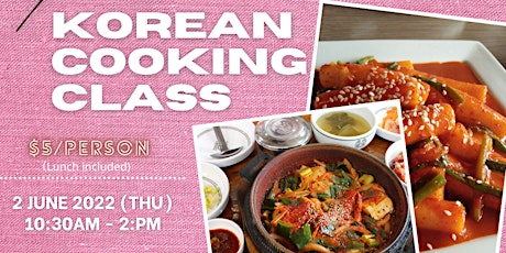 Korean Cooking Class tickets