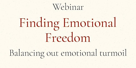 Finding Emotional Freedom - Webinar tickets