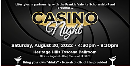 Casino Night, Frankie Valente Scholarship Fund tickets