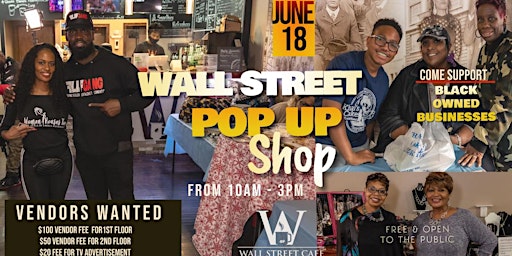 Wall Street Café Pop Up Shop Entrepreneur Day
