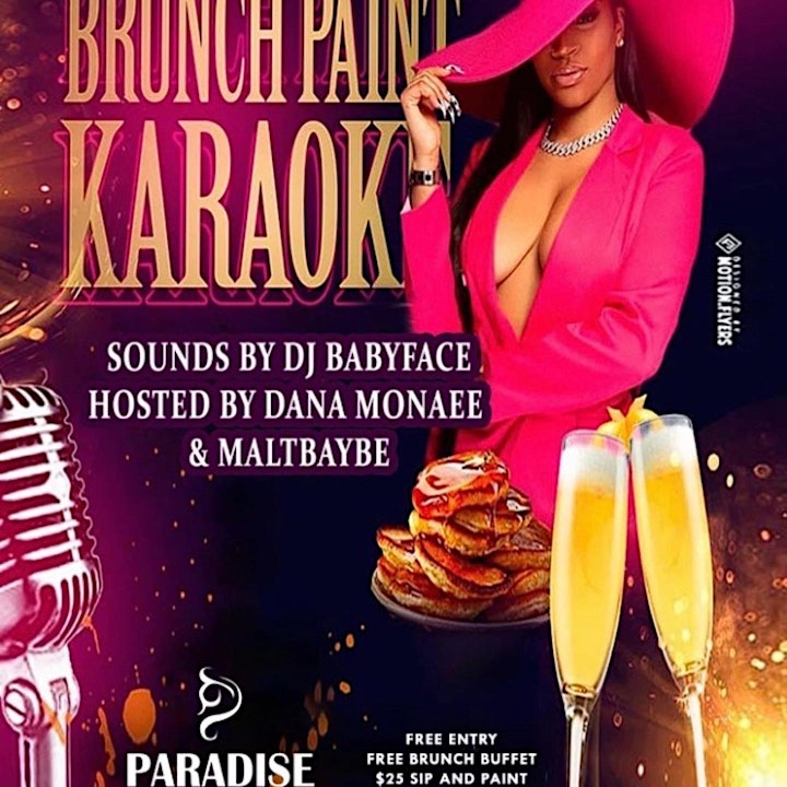 Brunch Paint & Karaoke - Paradise lounge #1 ATL Day Party  - Cray Vibes image