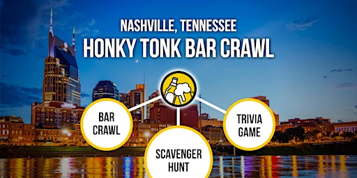 Nashville Bar Crawl and Honky Tonk Historic Walking Tour primary image