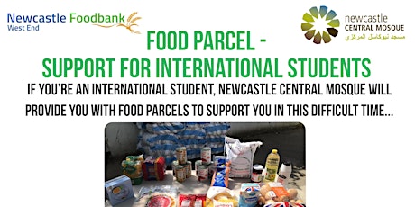 Food Parcel - International Students - Monday 30th May tickets