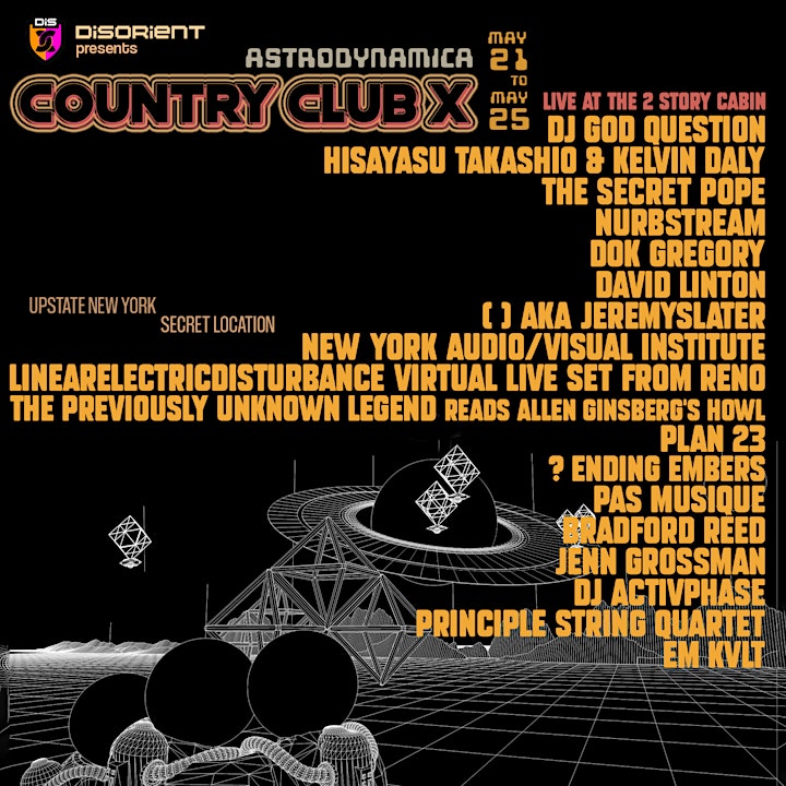 Disorient presents: COUNTRY CLUB X - Astrodynamica image