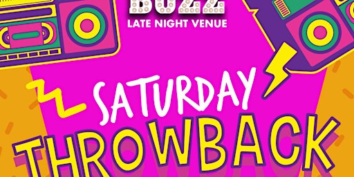 Saturday Throwback - 90s 00s night with Garreth Maher & Lee Dee - 28/05