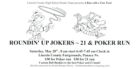 Roundin' Up Jokers ~ 21 & Poker Run primary image
