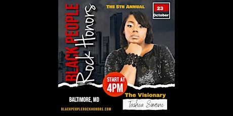 The 5th Annual Black People Rock Honors (Baltimore) tickets