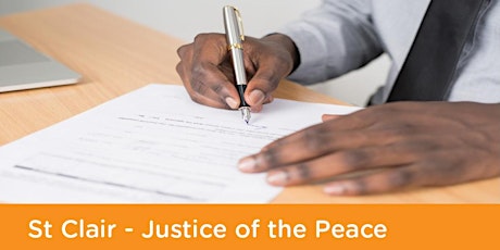 Justice of the Peace: St Clair Library - Thursday 2nd June tickets