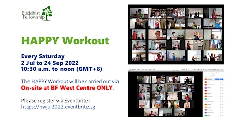 HAPPY Workout @ BF West Centre (Jul- Sep 2022)