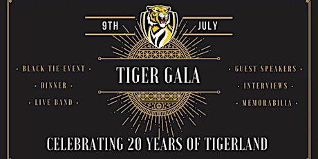 Tiger Gala - Celebrating 20 Years tickets