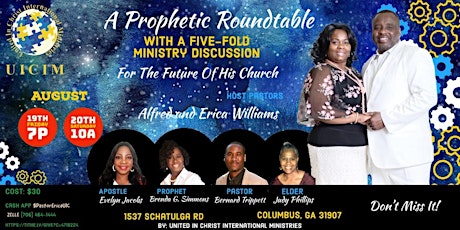 Prophetic Round Table tickets