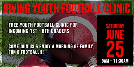 Irving Youth Football Clinic tickets