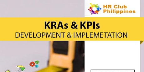 Live Webinar: KRAs & KPIs Development & Implementation tickets