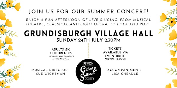Ipswich Gilbert & Sullivan Grundisburgh Concert