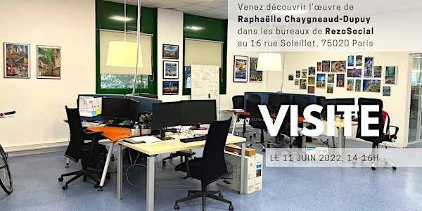 Visite de l'exposition de Raphaëlle Chaygneaud-Dupuy